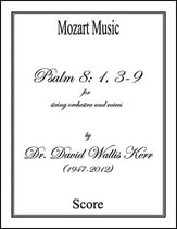 Psalm 8 (for string orchestra and voices) Orchestra sheet music cover